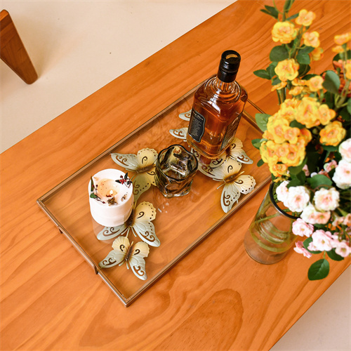 Glass Serving Plates  |  Butterfly Glass Serveware
